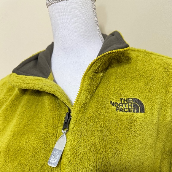 The North Face || Women’s Osito Full Zip Fleece Jacket Lime Green size M - Picture 10 of 13